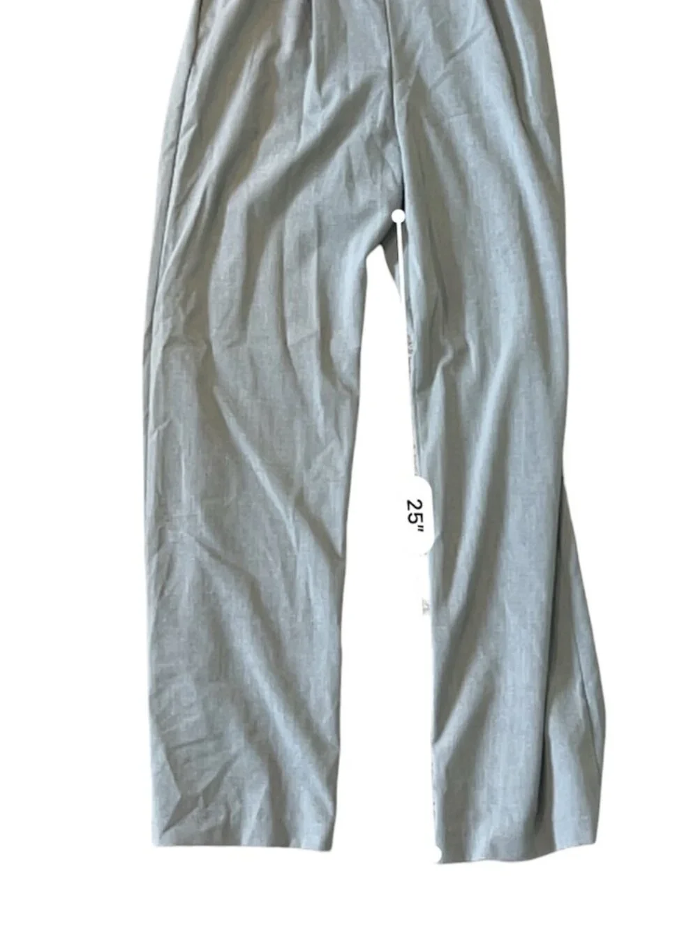 Grey Wide Leg Jumpsuit Smocked Back - Picture 4 of 7
